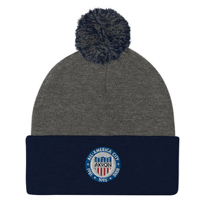 City of Akron Seal Pom-Pom Beanie