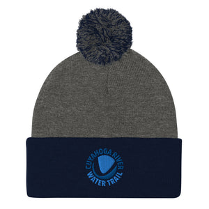 Water Trail Pom-Pom Beanie