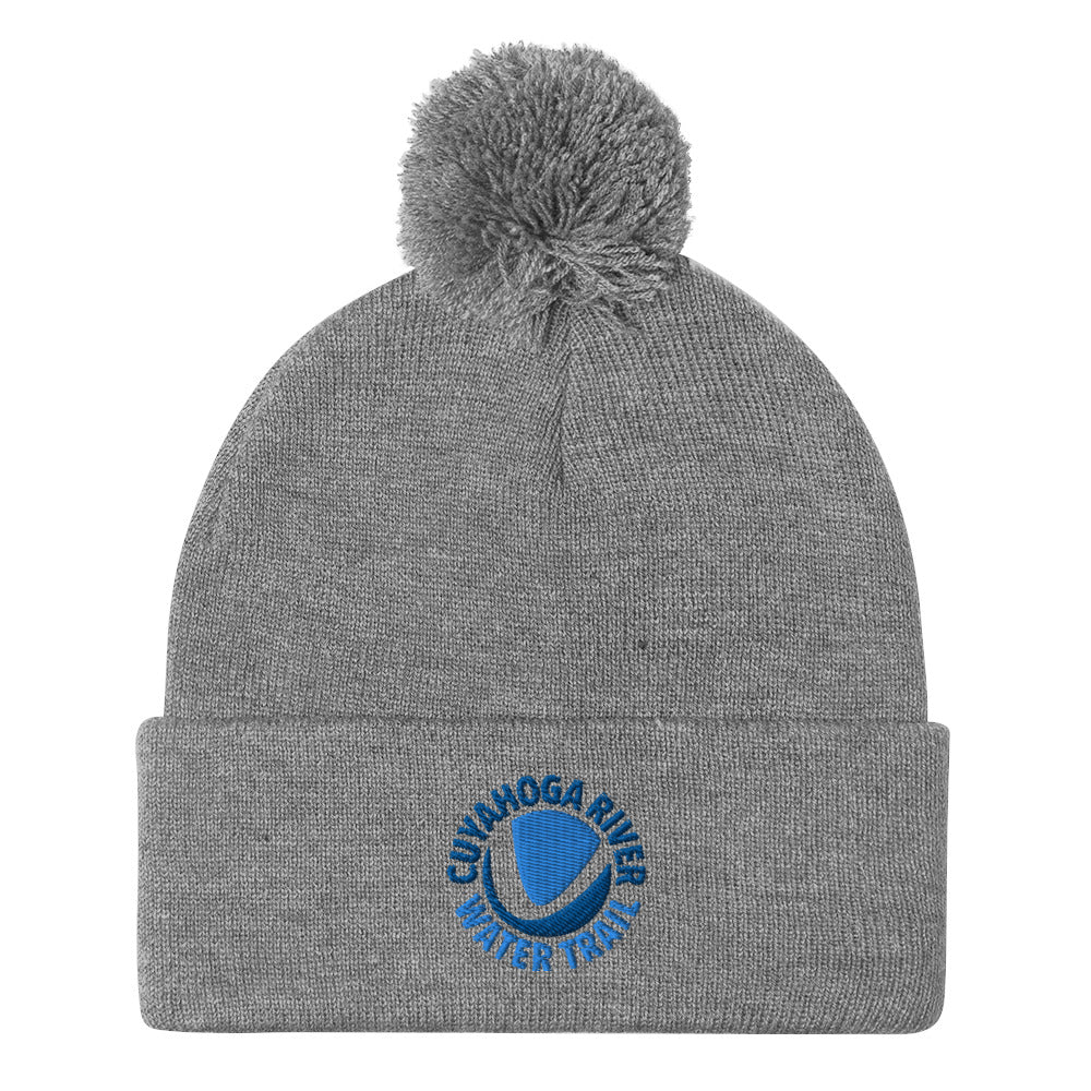 Water Trail Pom-Pom Beanie