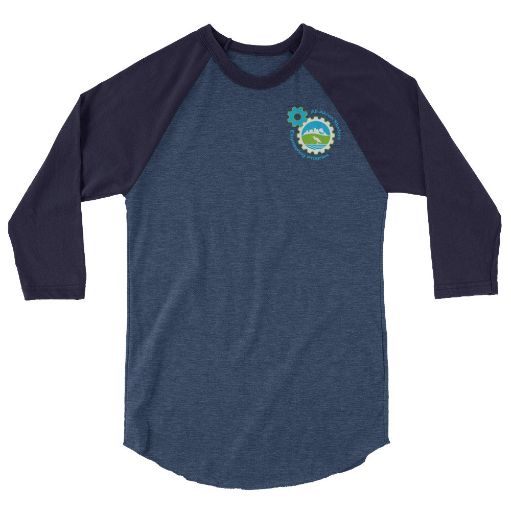 All-Akron Student 3/4 sleeve raglan shirt