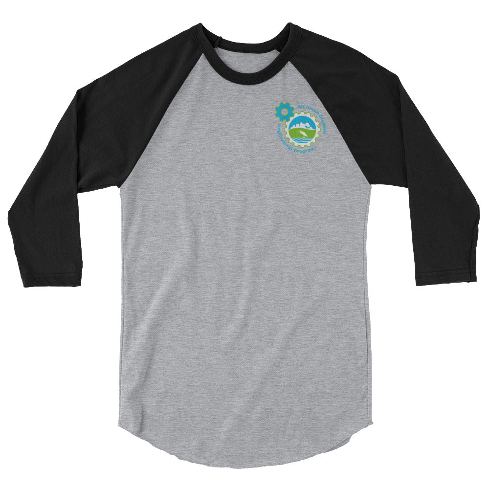 All-Akron Student 3/4 sleeve raglan shirt