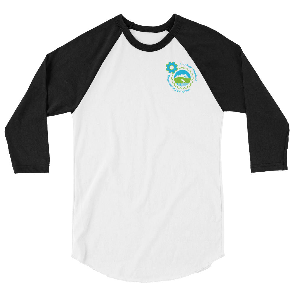 All-Akron Student 3/4 sleeve raglan shirt